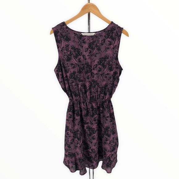 Cupcakes & Cashmere Purple Floral Fit & Flare Sleeveless Dress size Medium - Picture 2 of 11